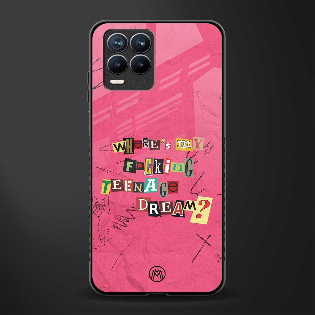 teenage dream glass case for realme 8 4g image