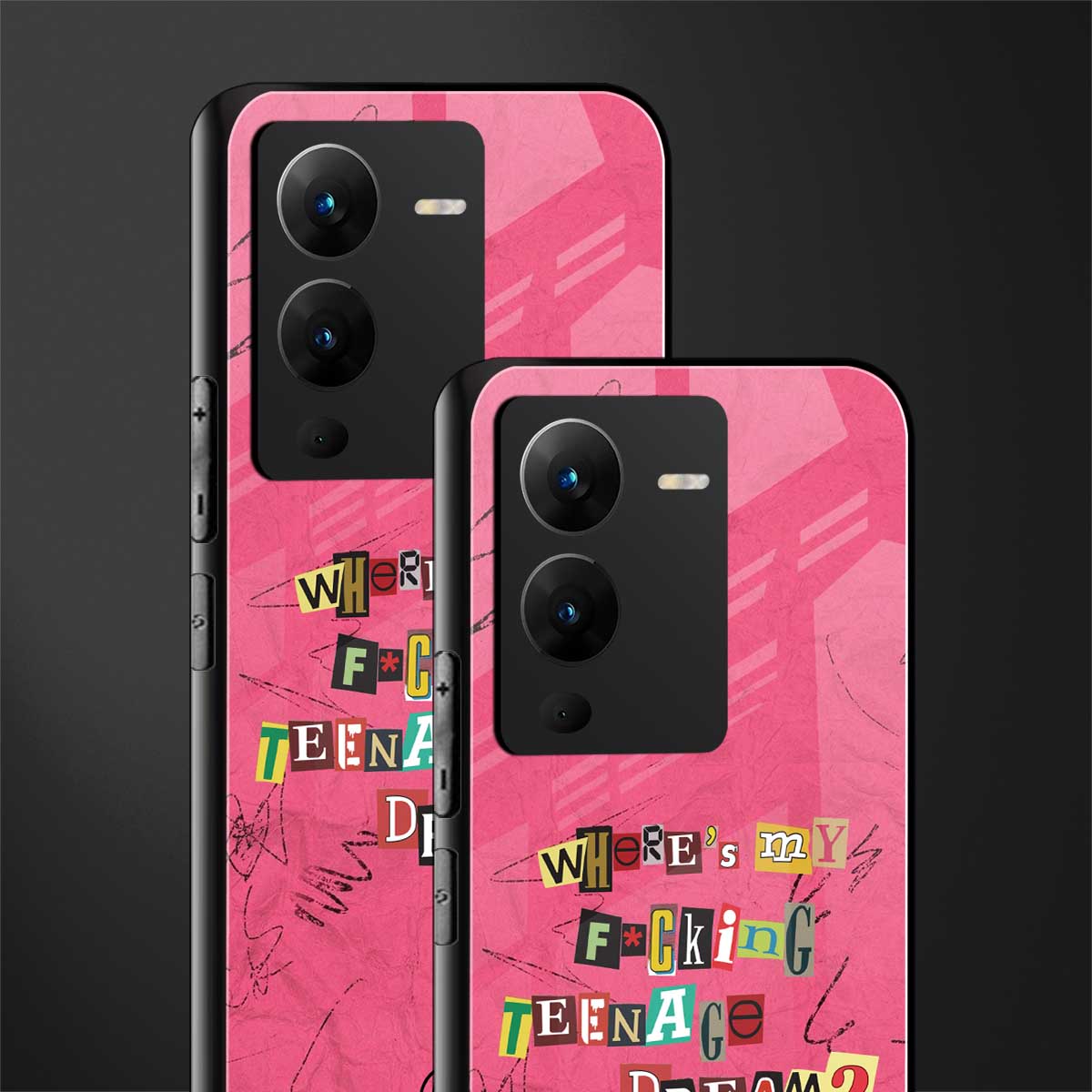 teenage dream back phone cover | glass case for vivo v25 pro 5g