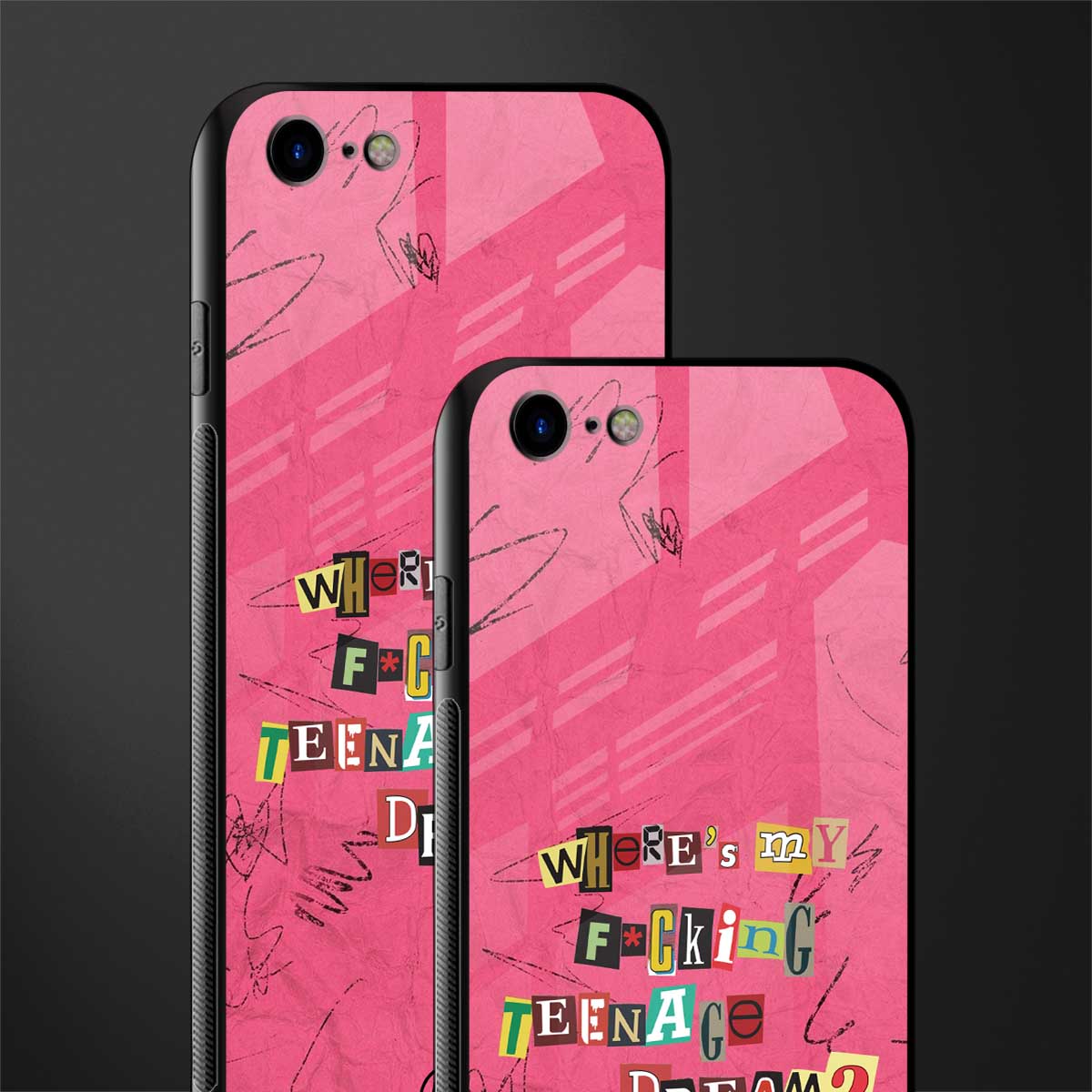 teenage dream glass case for iphone se 2020 image-2
