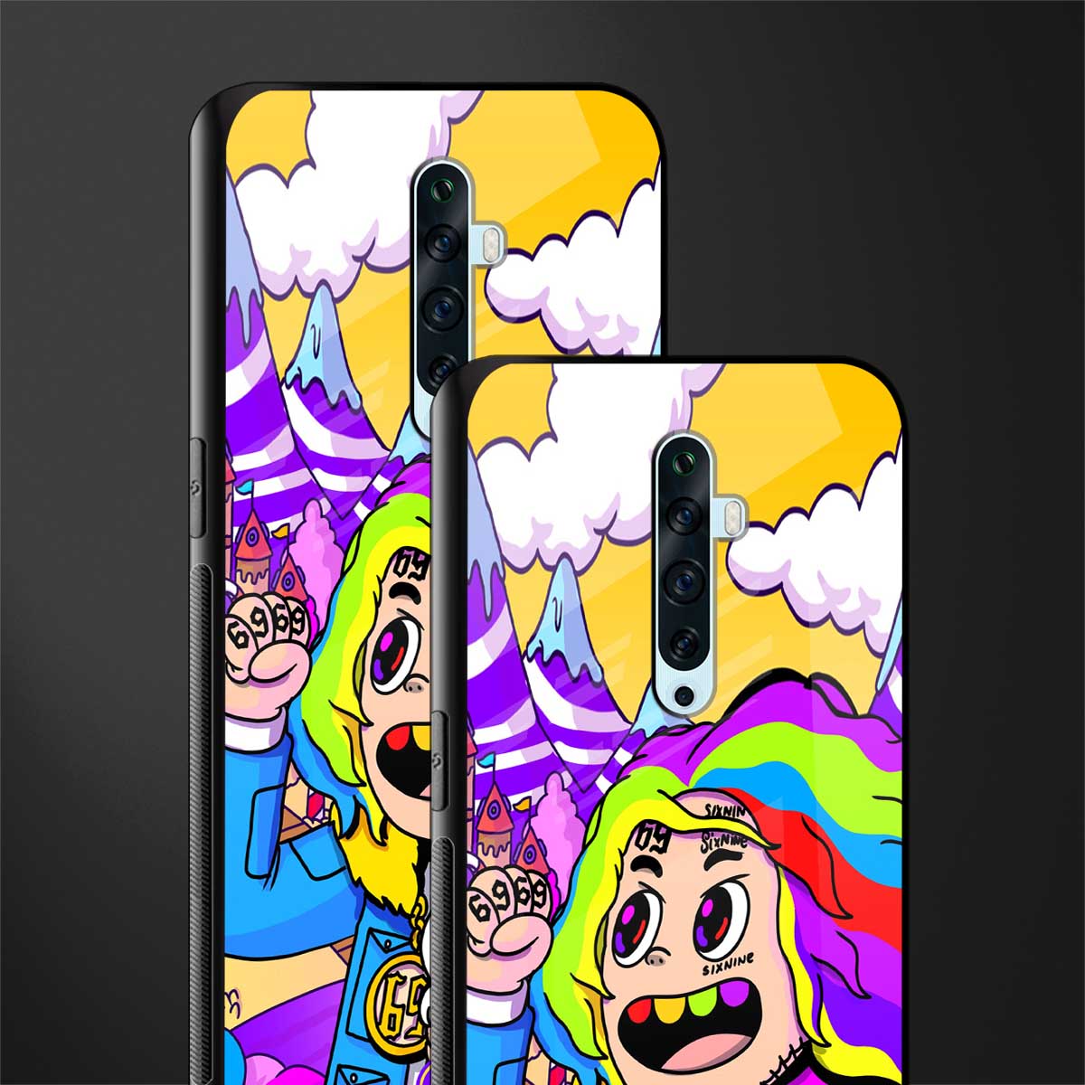 tekashi 6ix9ine glass case for oppo reno 2z image-2