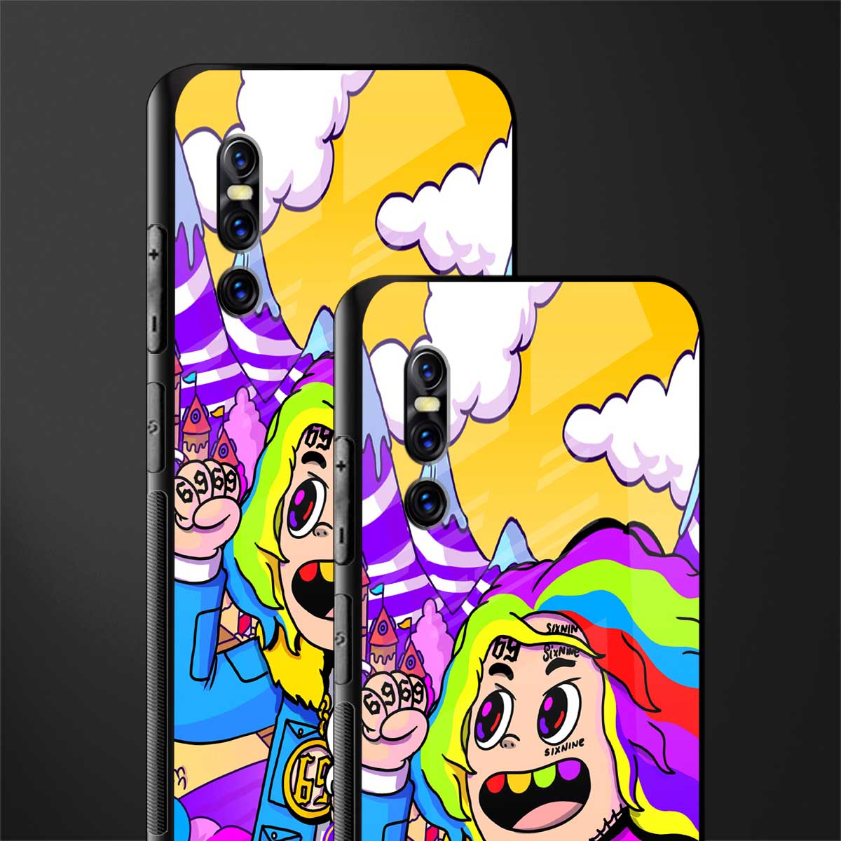 tekashi 6ix9ine glass case for vivo v15 pro image-2