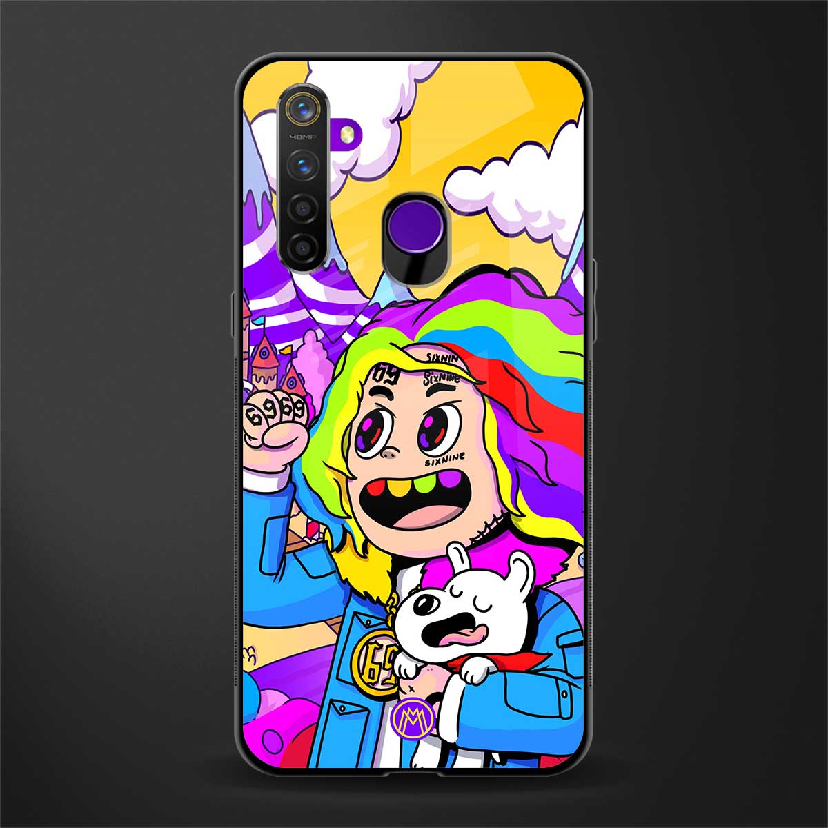 tekashi 6ix9ine glass case for realme 5s image