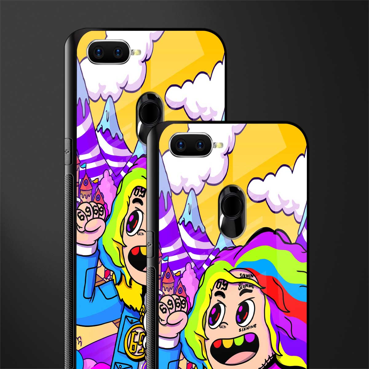 tekashi 6ix9ine glass case for oppo a7 image-2