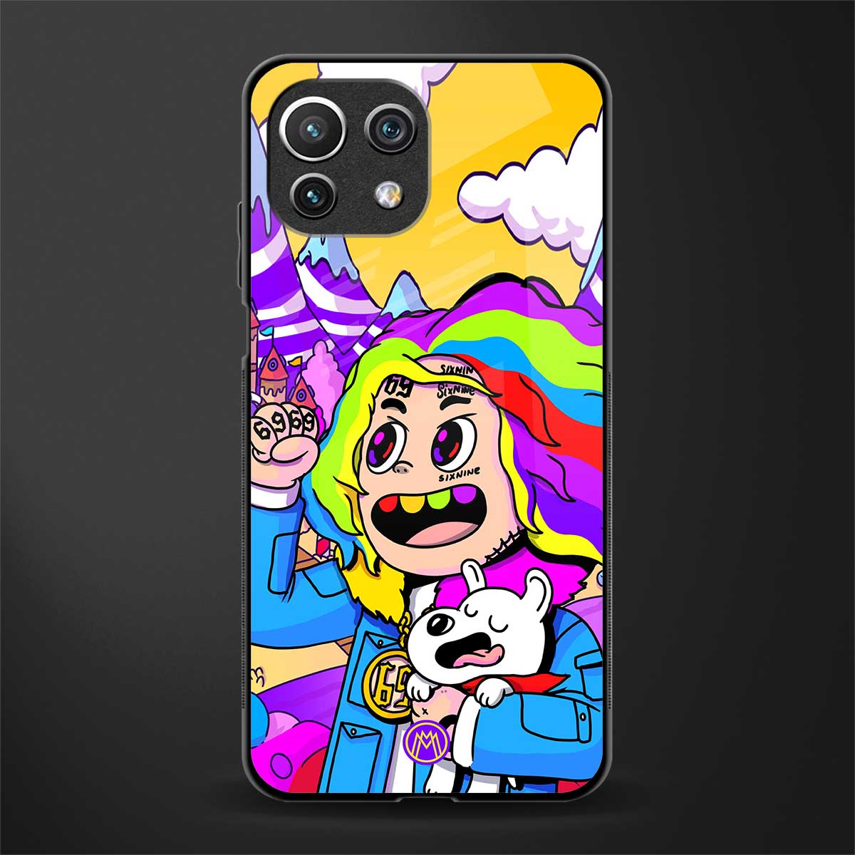 tekashi 6ix9ine glass case for mi 11 lite image