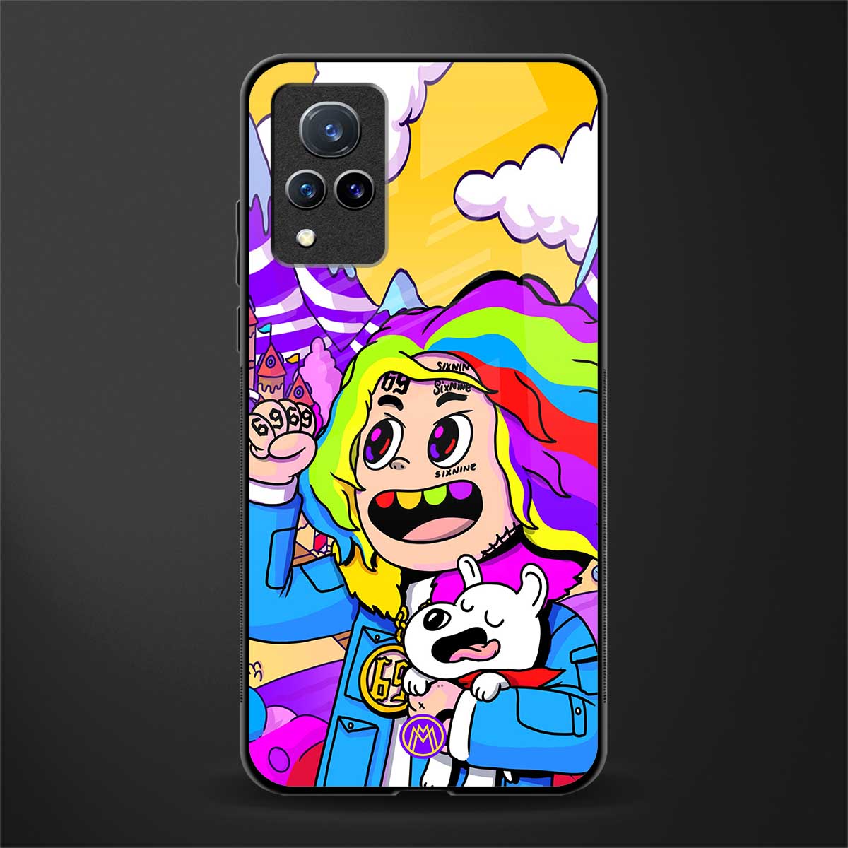 tekashi 6ix9ine glass case for vivo v21 5g image