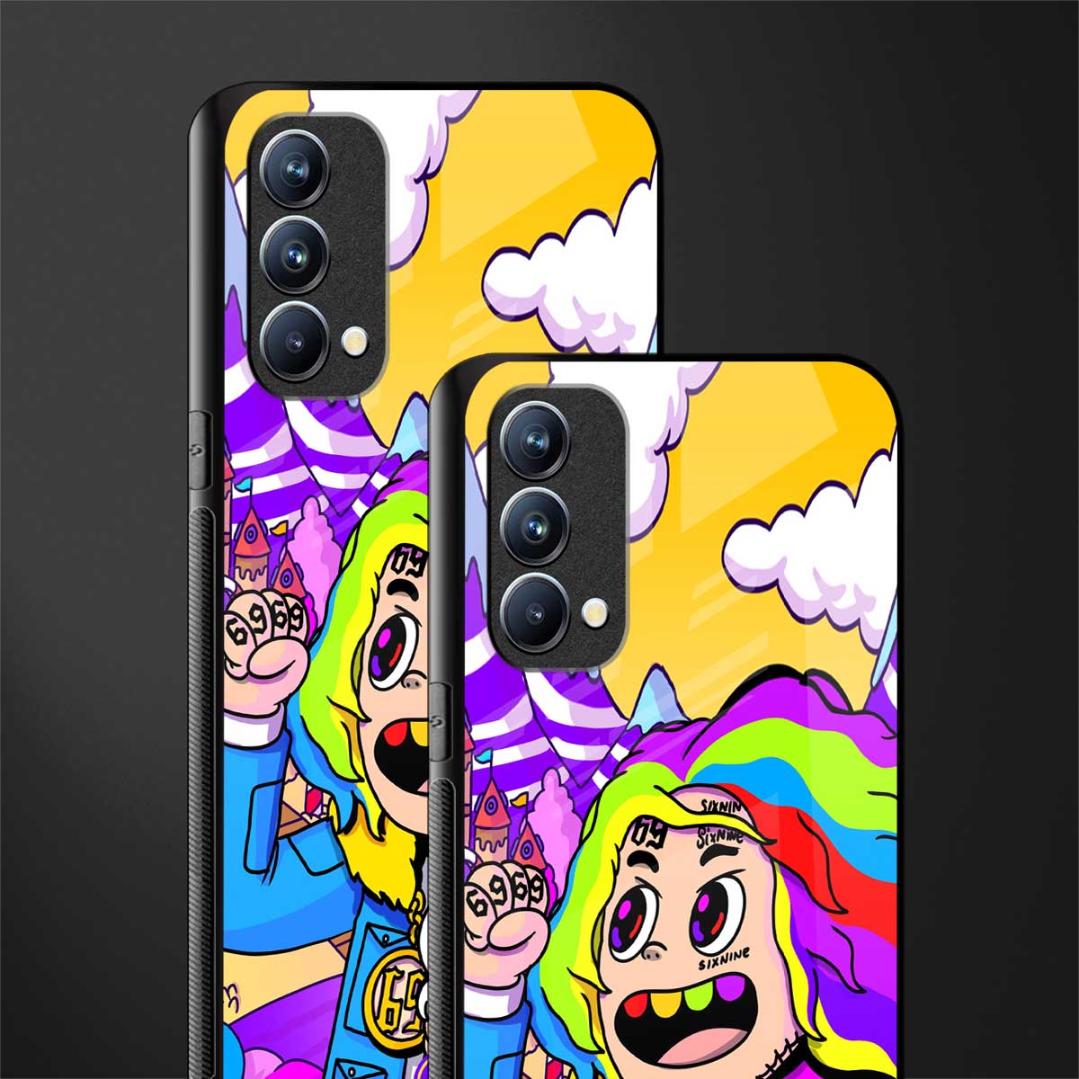 tekashi 6ix9ine glass case for oppo f19s image-2