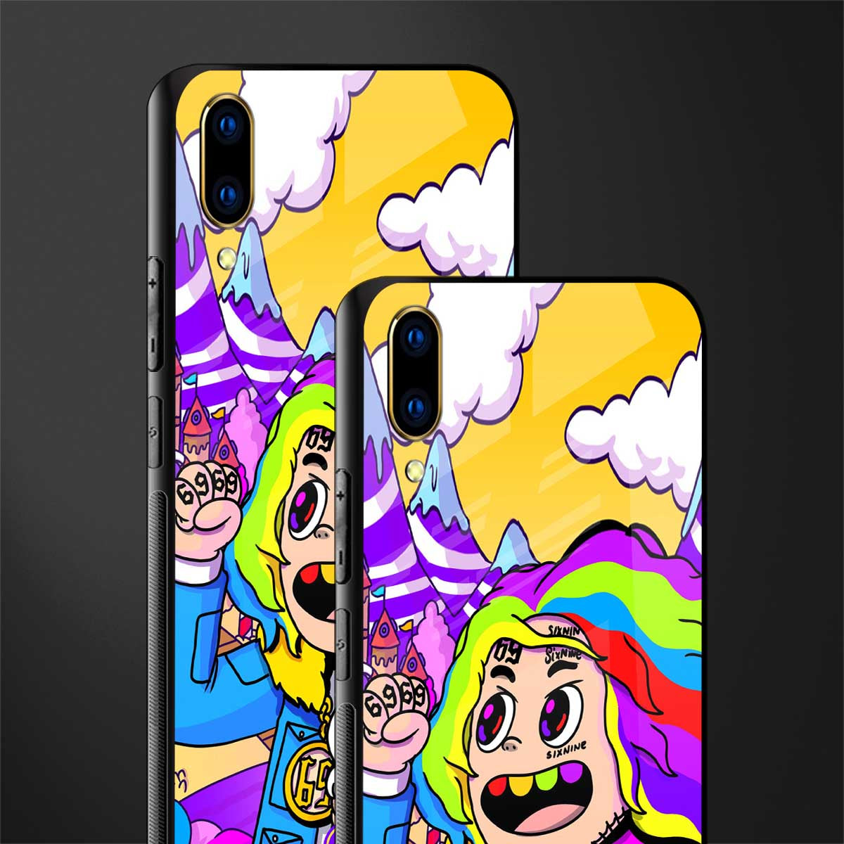 tekashi 6ix9ine glass case for vivo v11 pro image-2