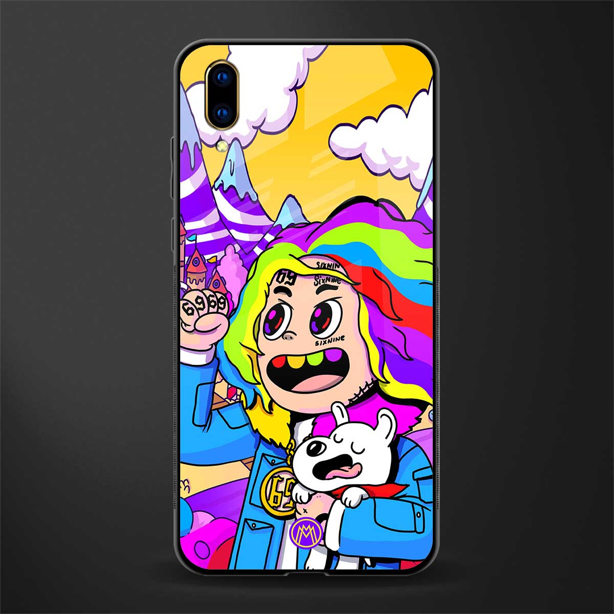 tekashi 6ix9ine glass case for vivo v11 pro image
