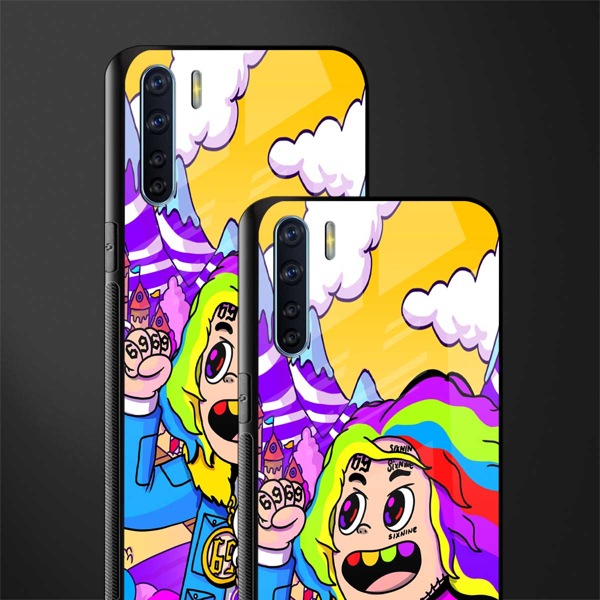 tekashi 6ix9ine glass case for oppo f15 image-2
