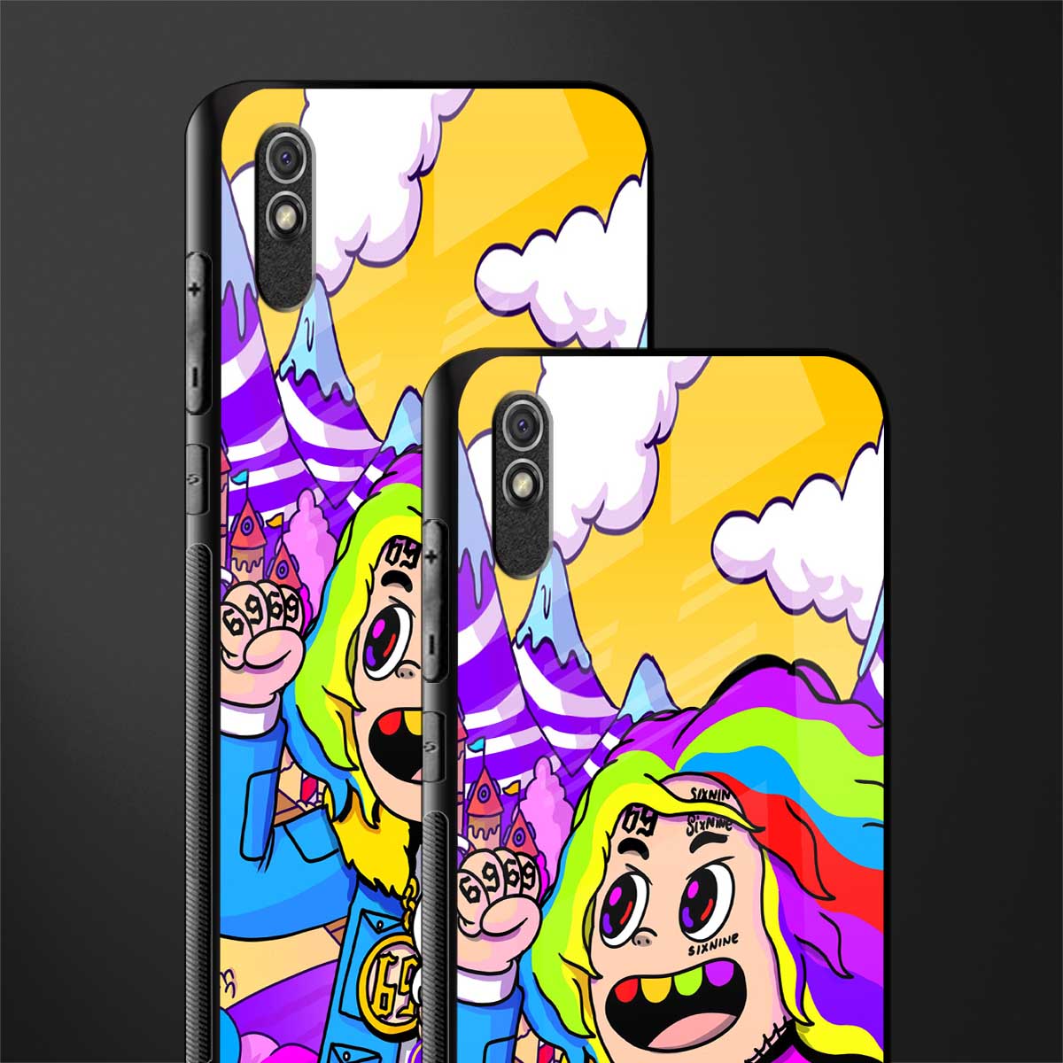 tekashi 6ix9ine glass case for redmi 9a image-2