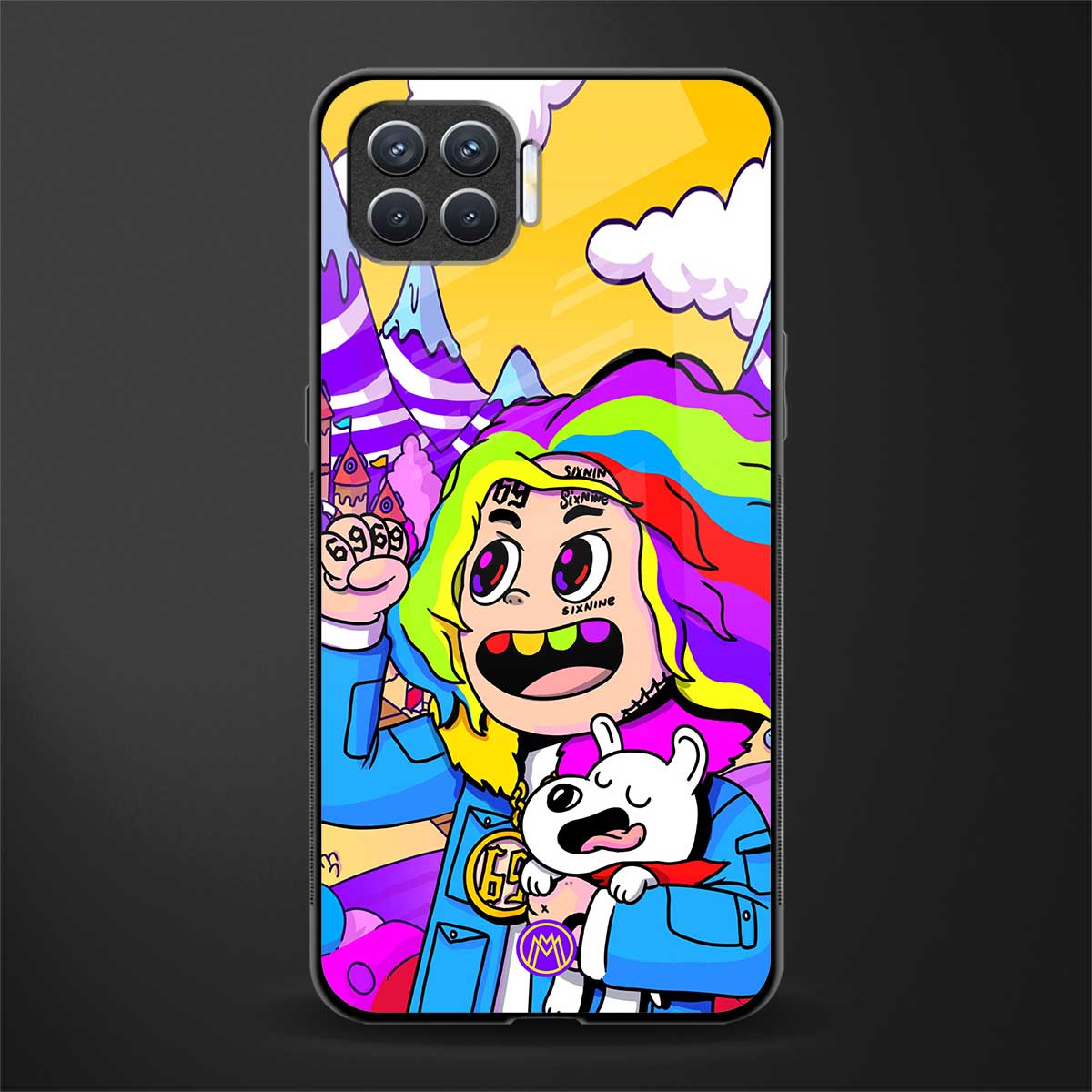 tekashi 6ix9ine glass case for oppo f17 pro image