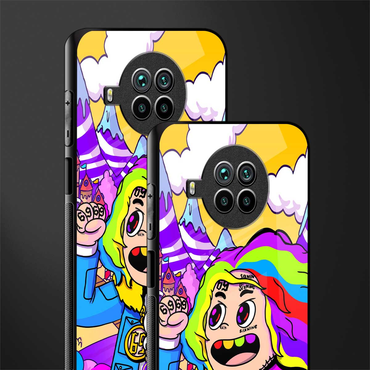 tekashi 6ix9ine glass case for mi 10i image-2