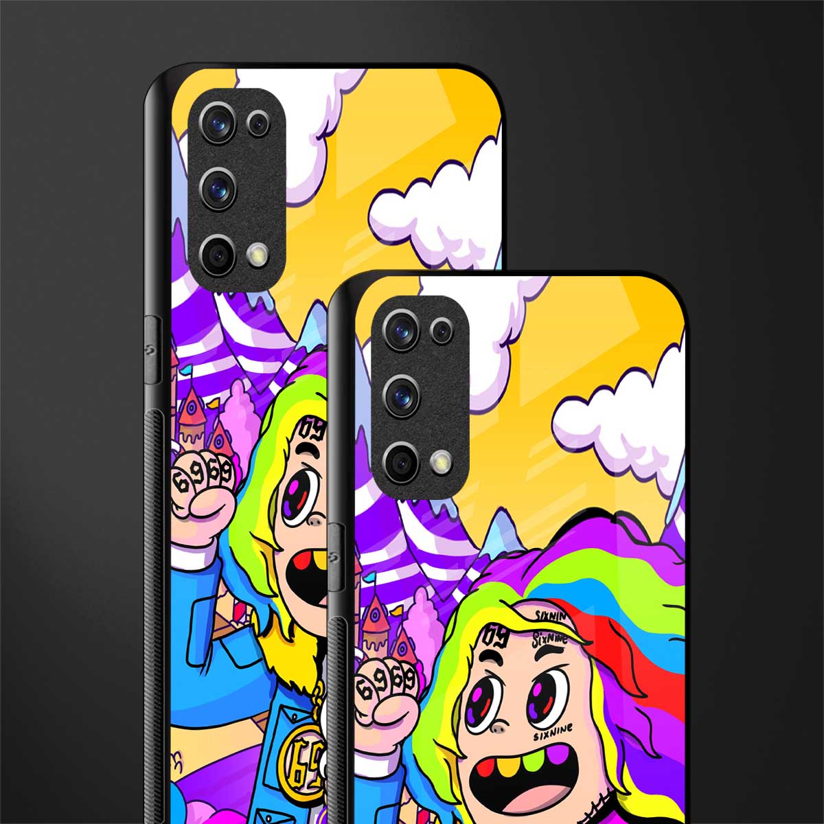 tekashi 6ix9ine glass case for realme x7 pro image-2