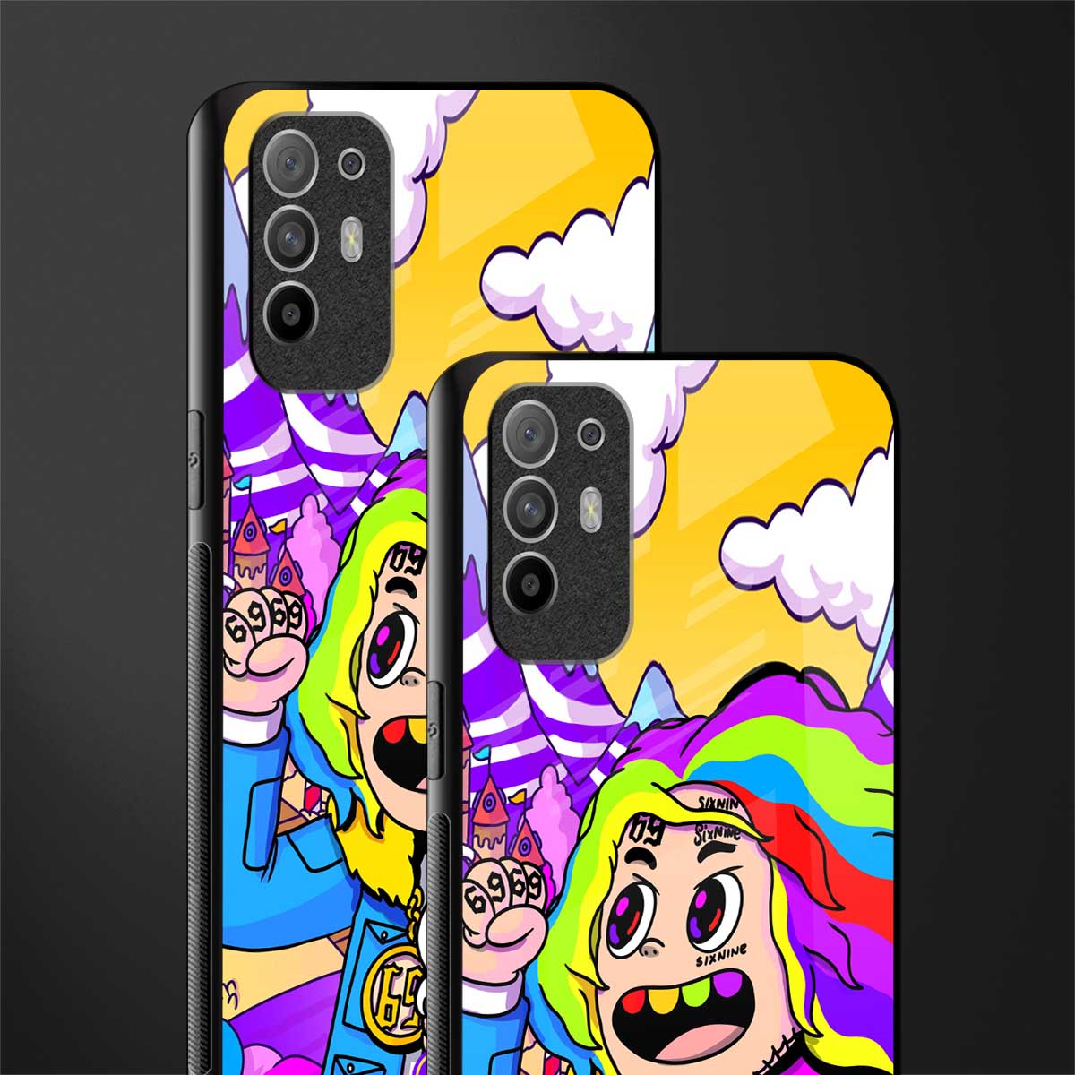 tekashi 6ix9ine glass case for oppo f19 pro plus image-2