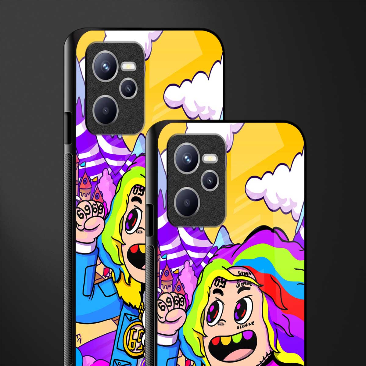 tekashi 6ix9ine glass case for realme c35 image-2