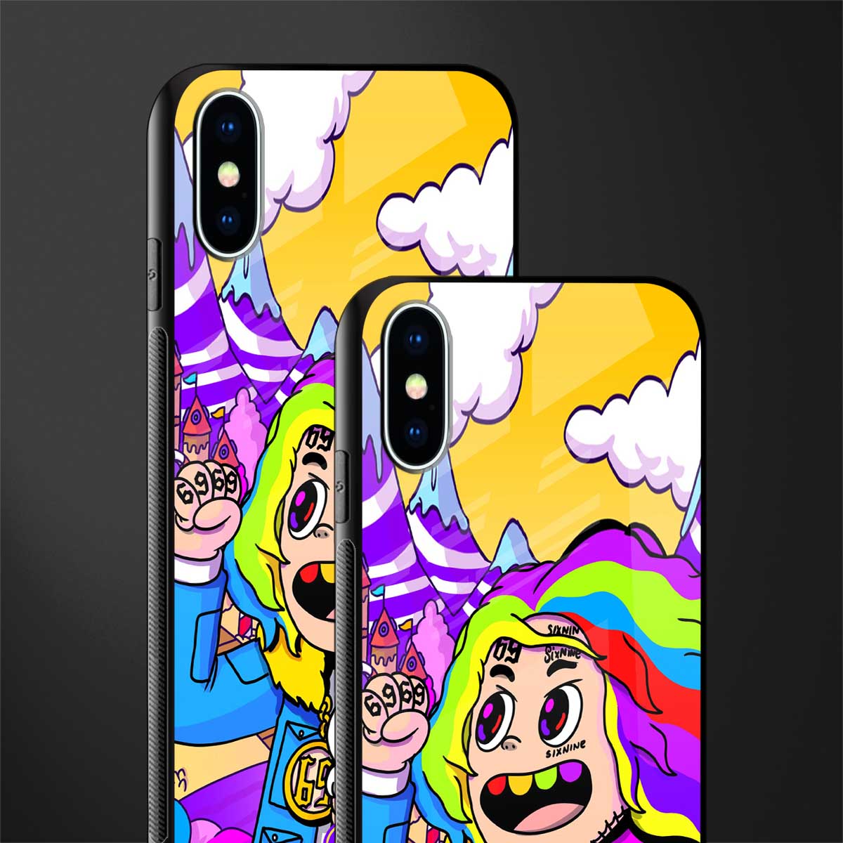 tekashi 6ix9ine glass case for iphone x image-2