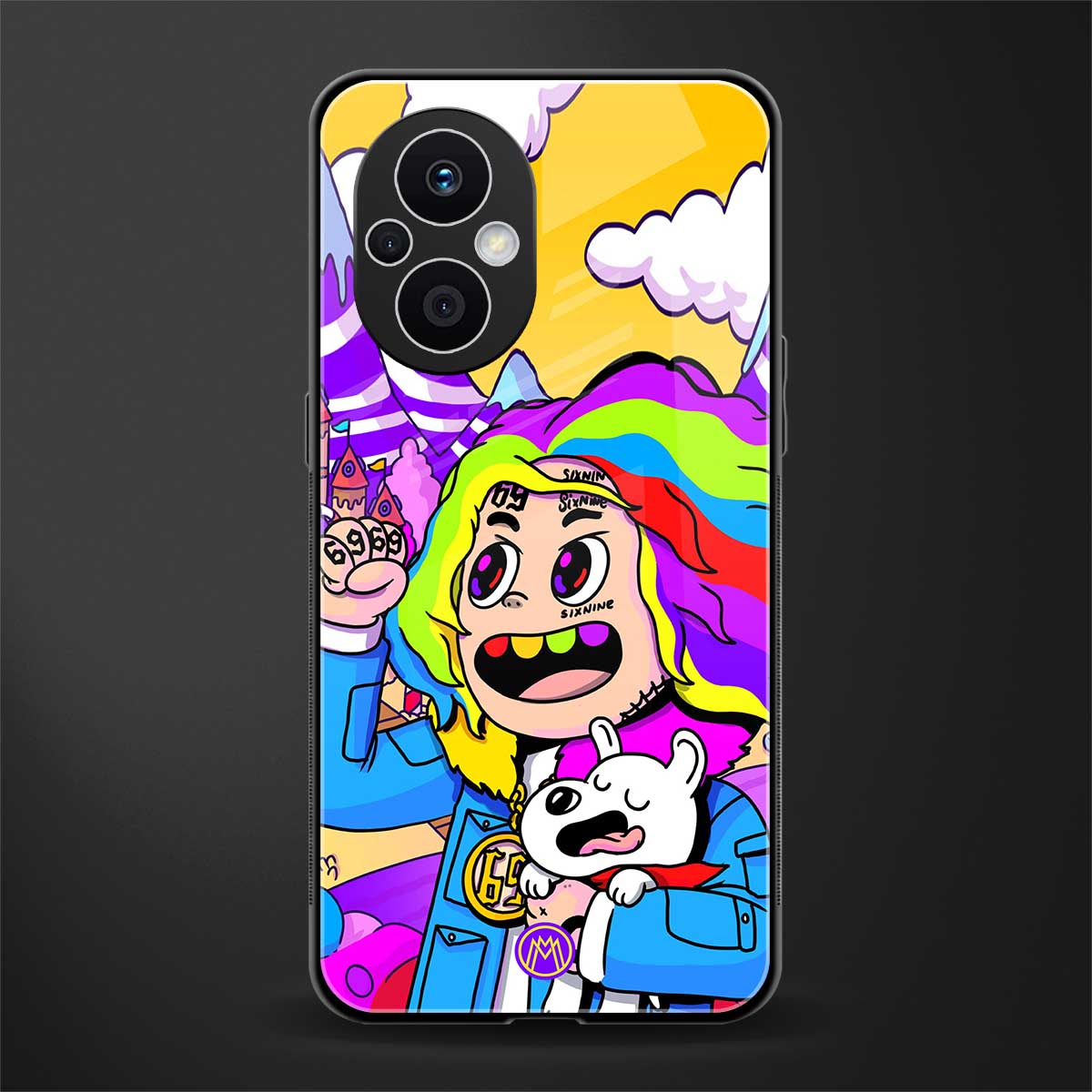 tekashi 6ix9ine back phone cover | glass case for oppo f21 pro 5g