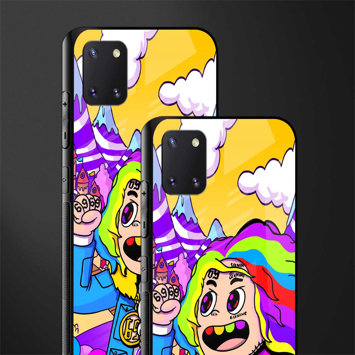 tekashi 6ix9ine glass case for samsung a81 image-2
