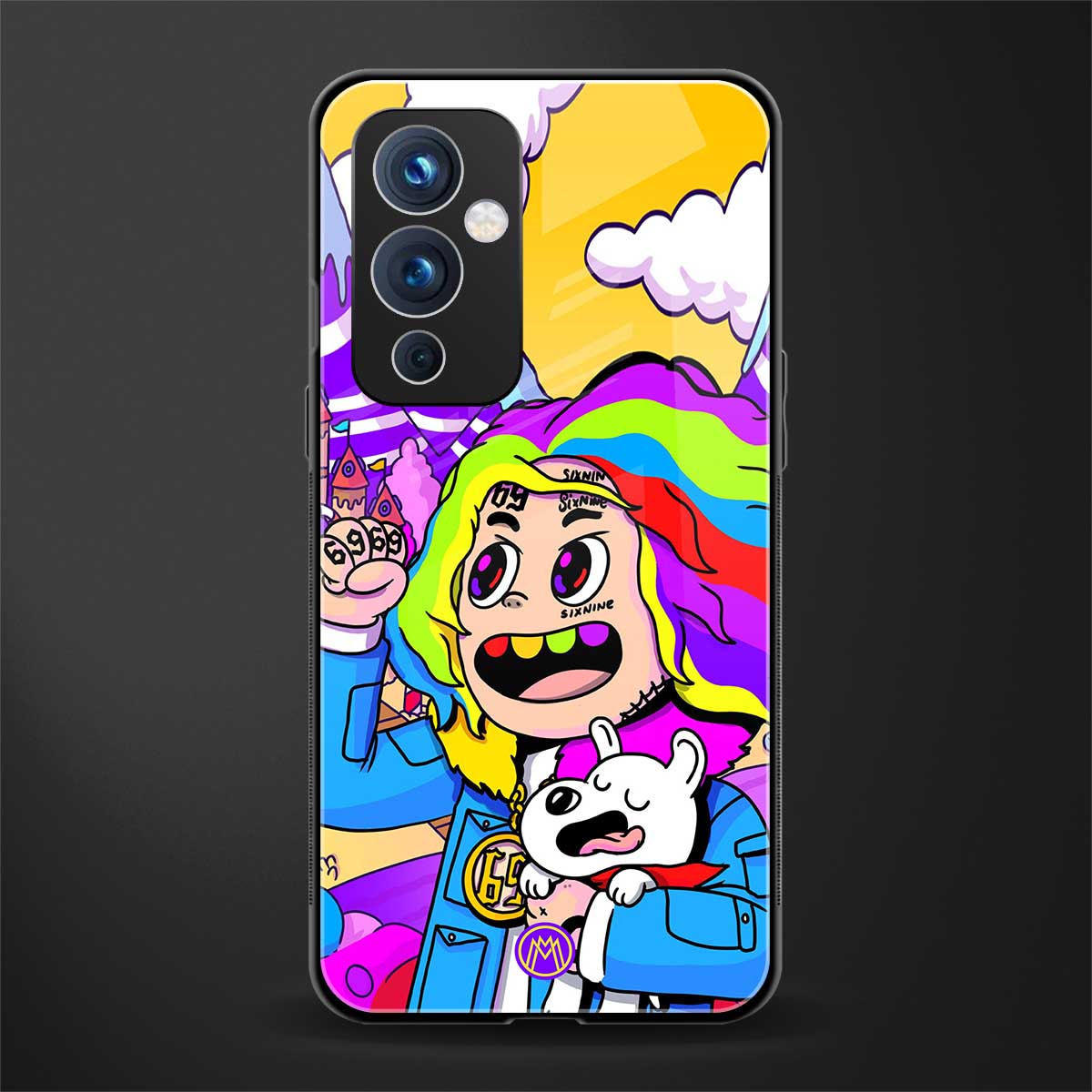 tekashi 6ix9ine back phone cover | glass case for oneplus 9
