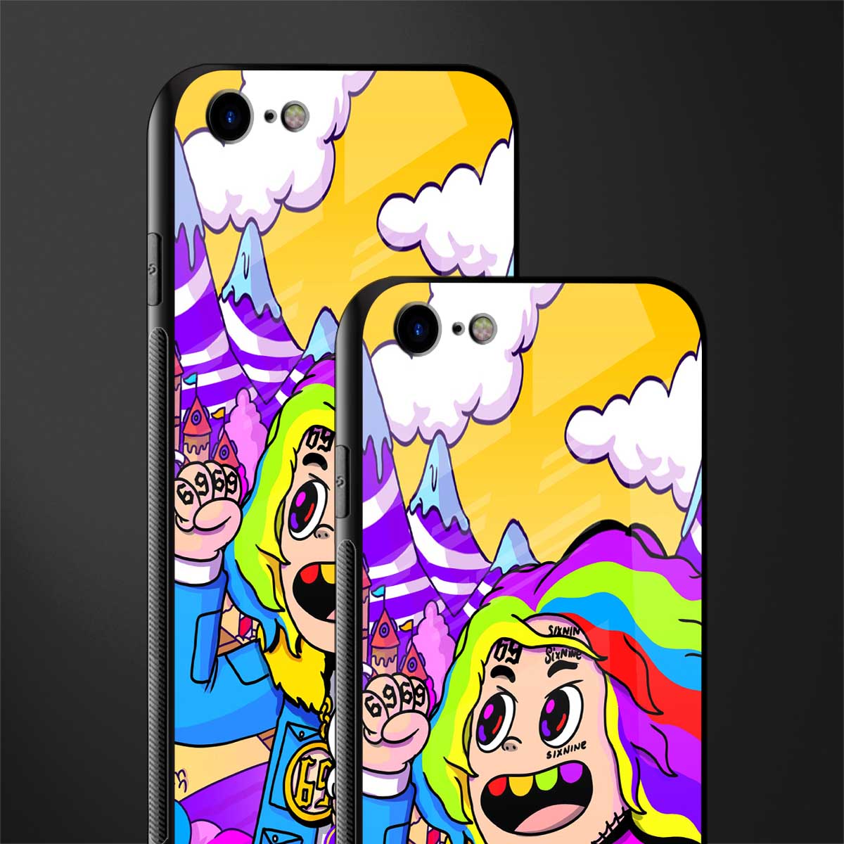 tekashi 6ix9ine glass case for iphone se 2020 image-2