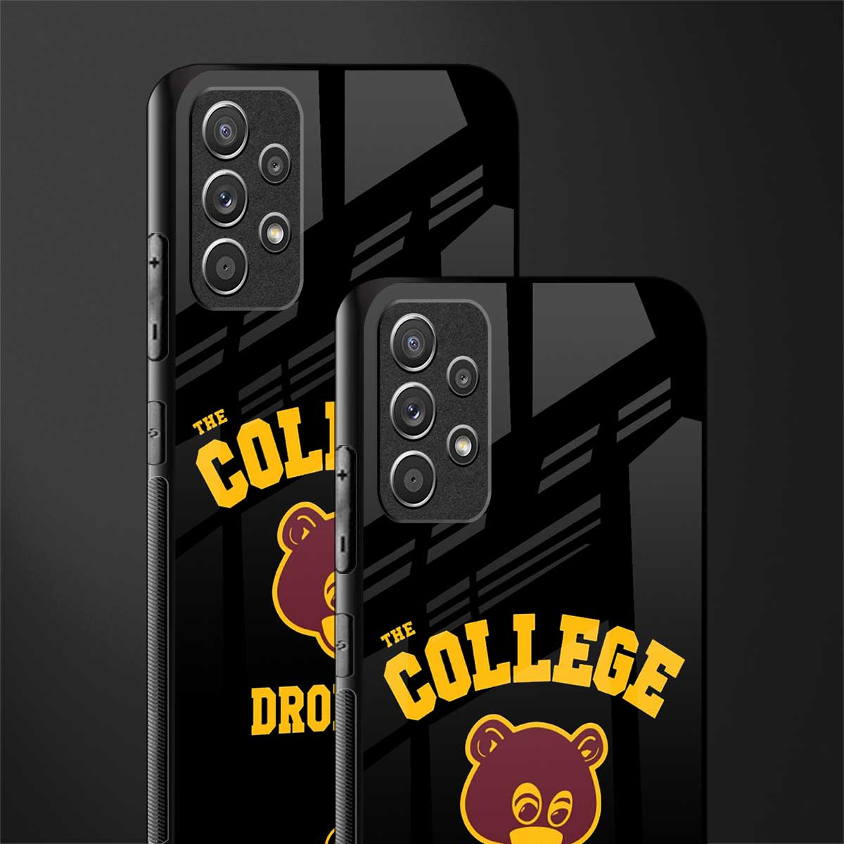 the college dropout glass case for samsung galaxy a72 image-2