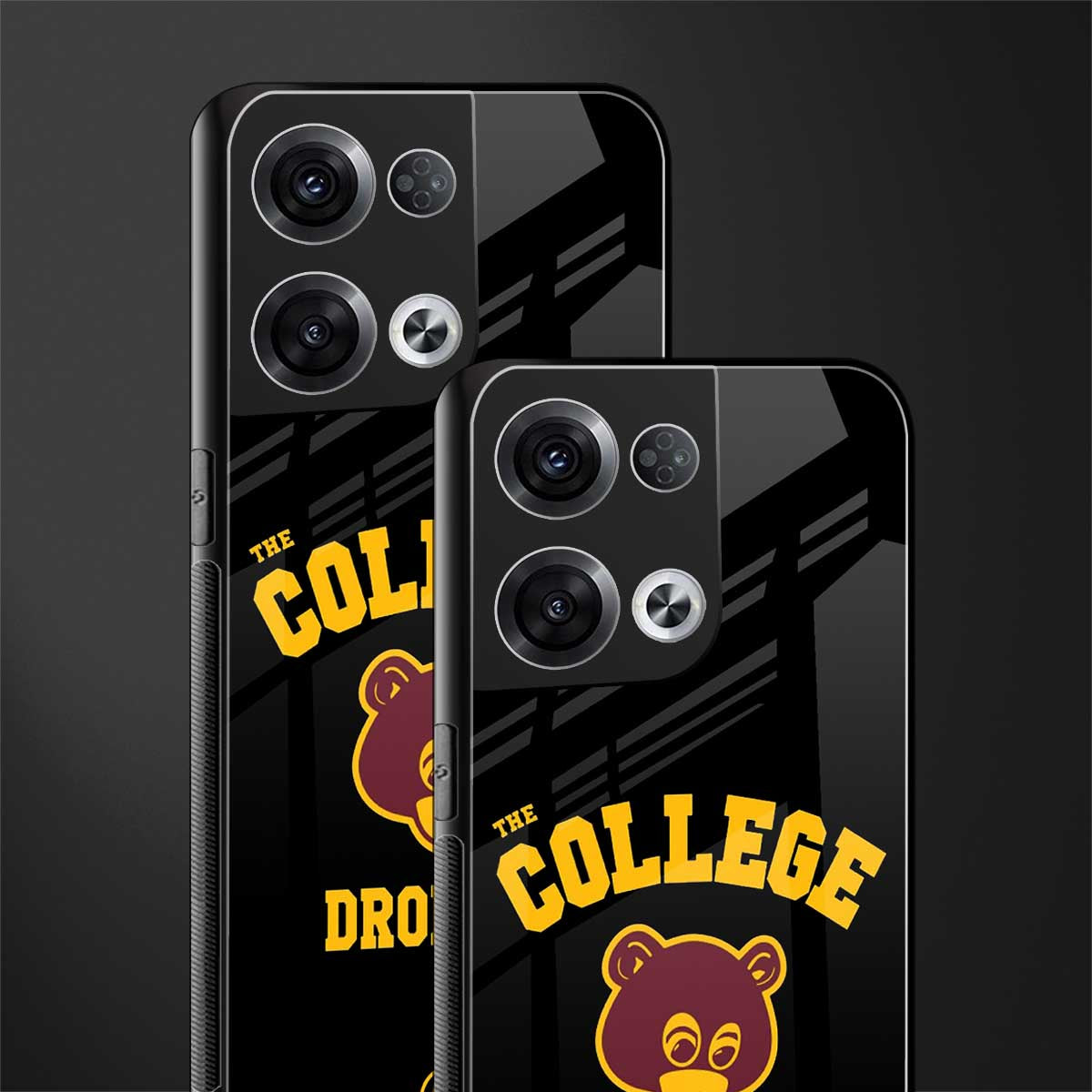 the college dropout back phone cover | glass case for oppo reno 8 pro
