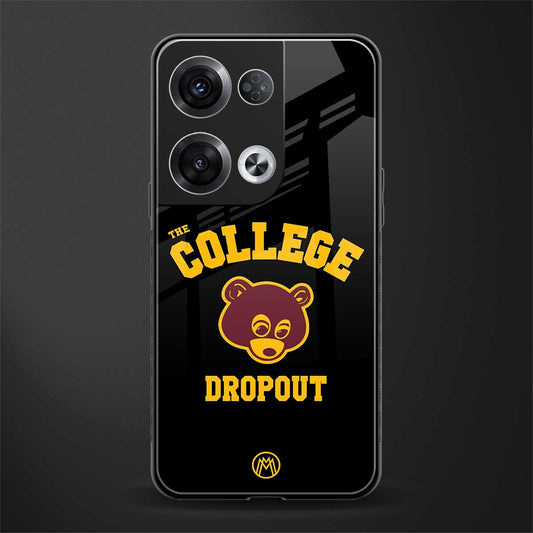 the college dropout back phone cover | glass case for oppo reno 8 pro