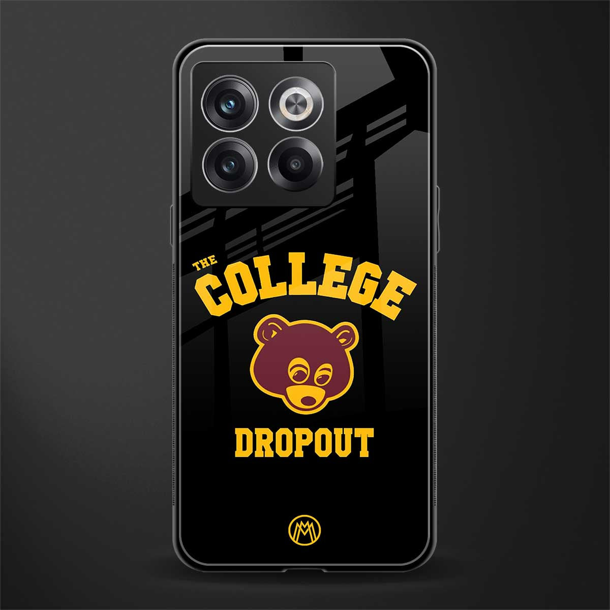 the college dropout back phone cover | glass case for oneplus 10t