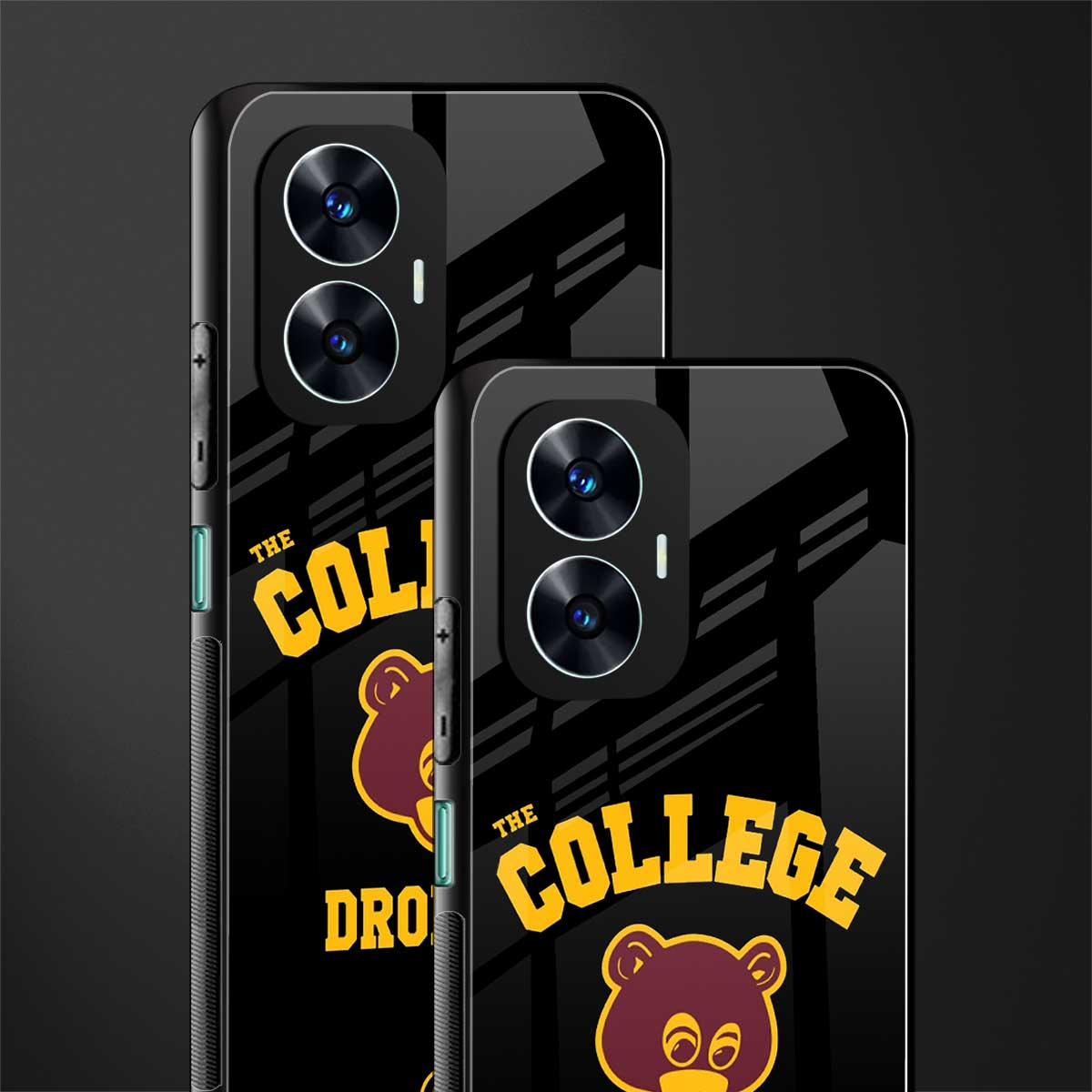 the college dropout back phone cover | glass case for realme c55