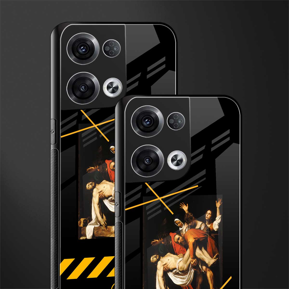 the entombment back phone cover | glass case for oppo reno 8 pro
