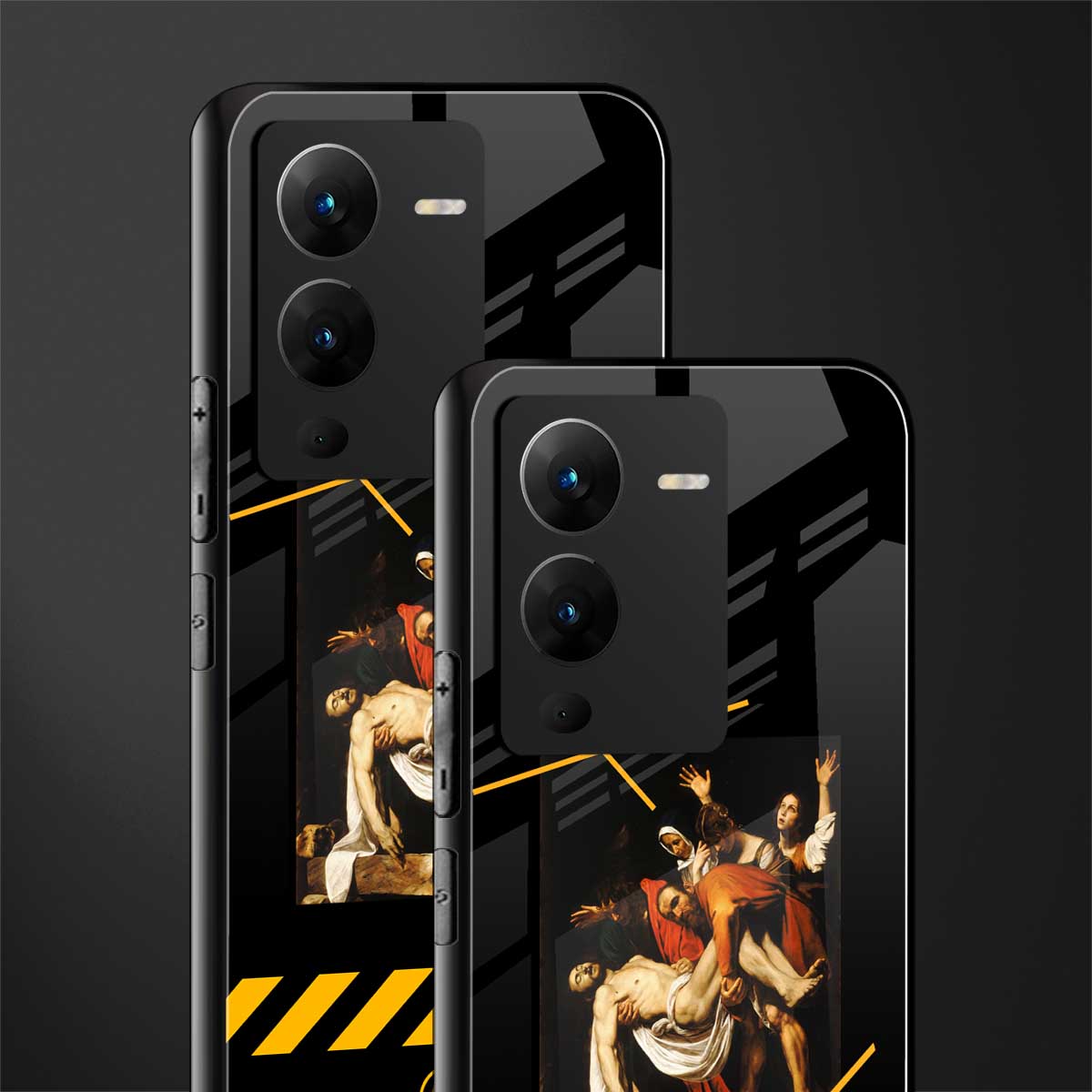 the entombment back phone cover | glass case for vivo v25 pro 5g