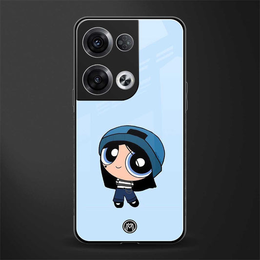 the powerpuff girls blue bubbles back phone cover | glass case for oppo reno 8 pro