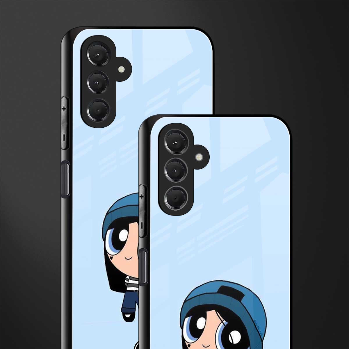 the powerpuff girls blue bubbles back phone cover | glass case for samsun galaxy a24 4g