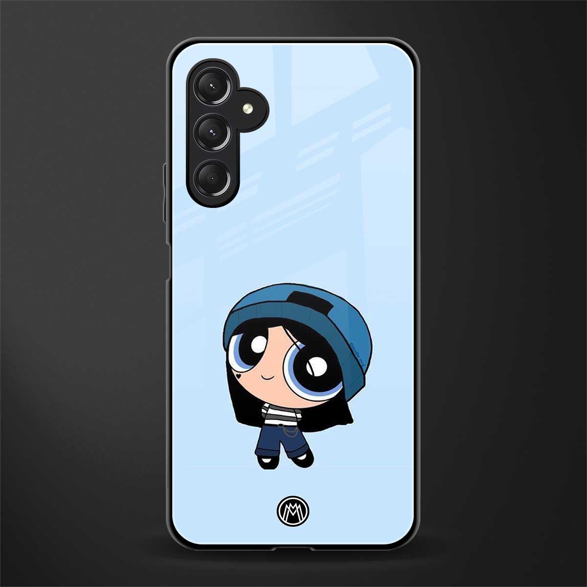 the powerpuff girls blue bubbles back phone cover | glass case for samsun galaxy a24 4g