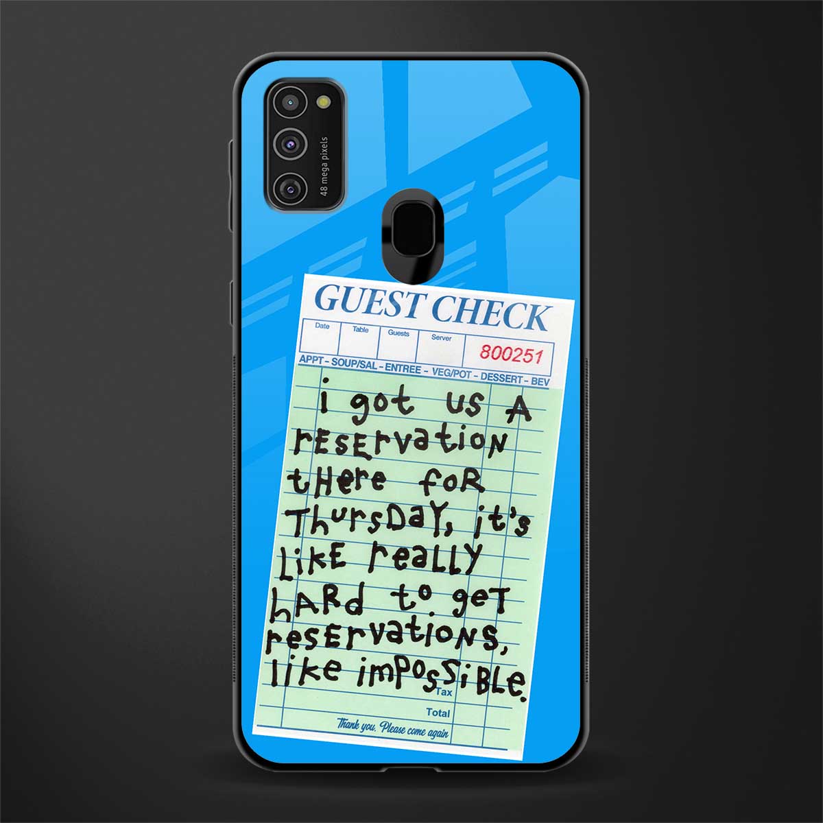 the reservation glass case for samsung galaxy m30s image
