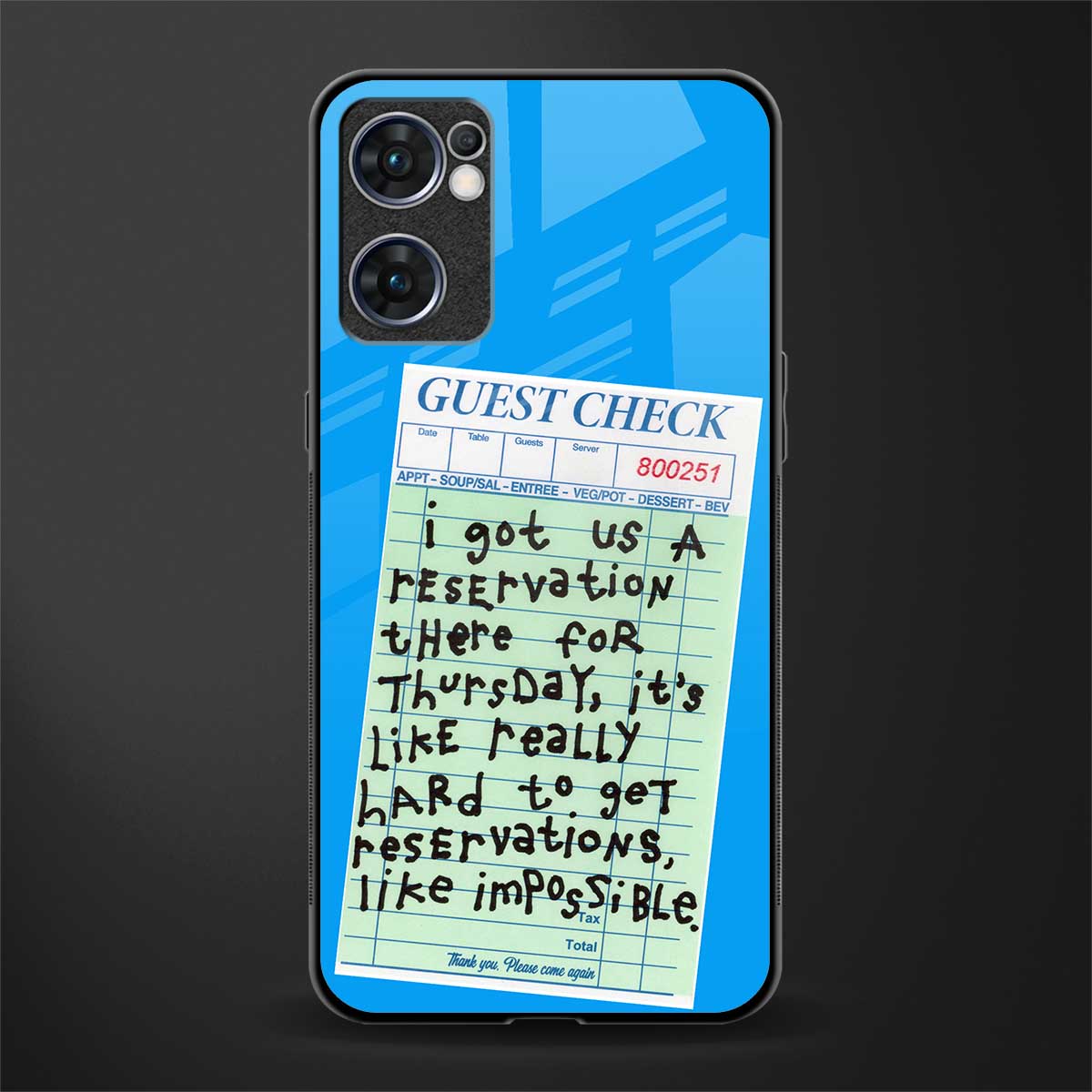 the reservation glass case for oppo reno7 5g image