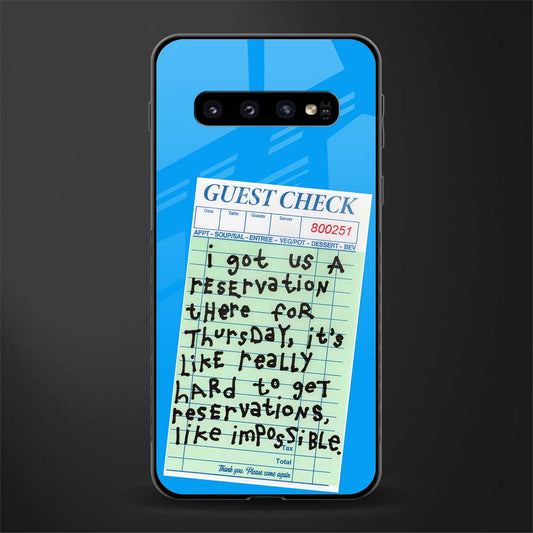 the reservation glass case for samsung galaxy s10 plus image