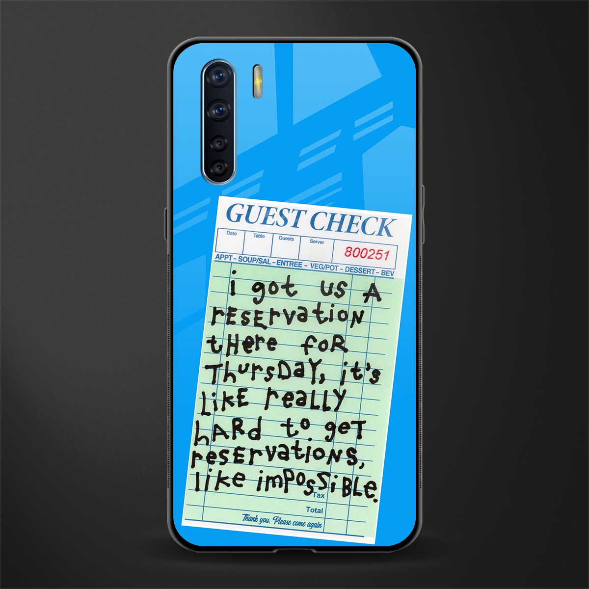 the reservation glass case for oppo f15 image