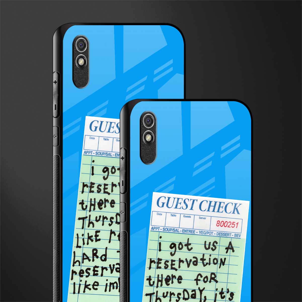 the reservation glass case for redmi 9a image-2