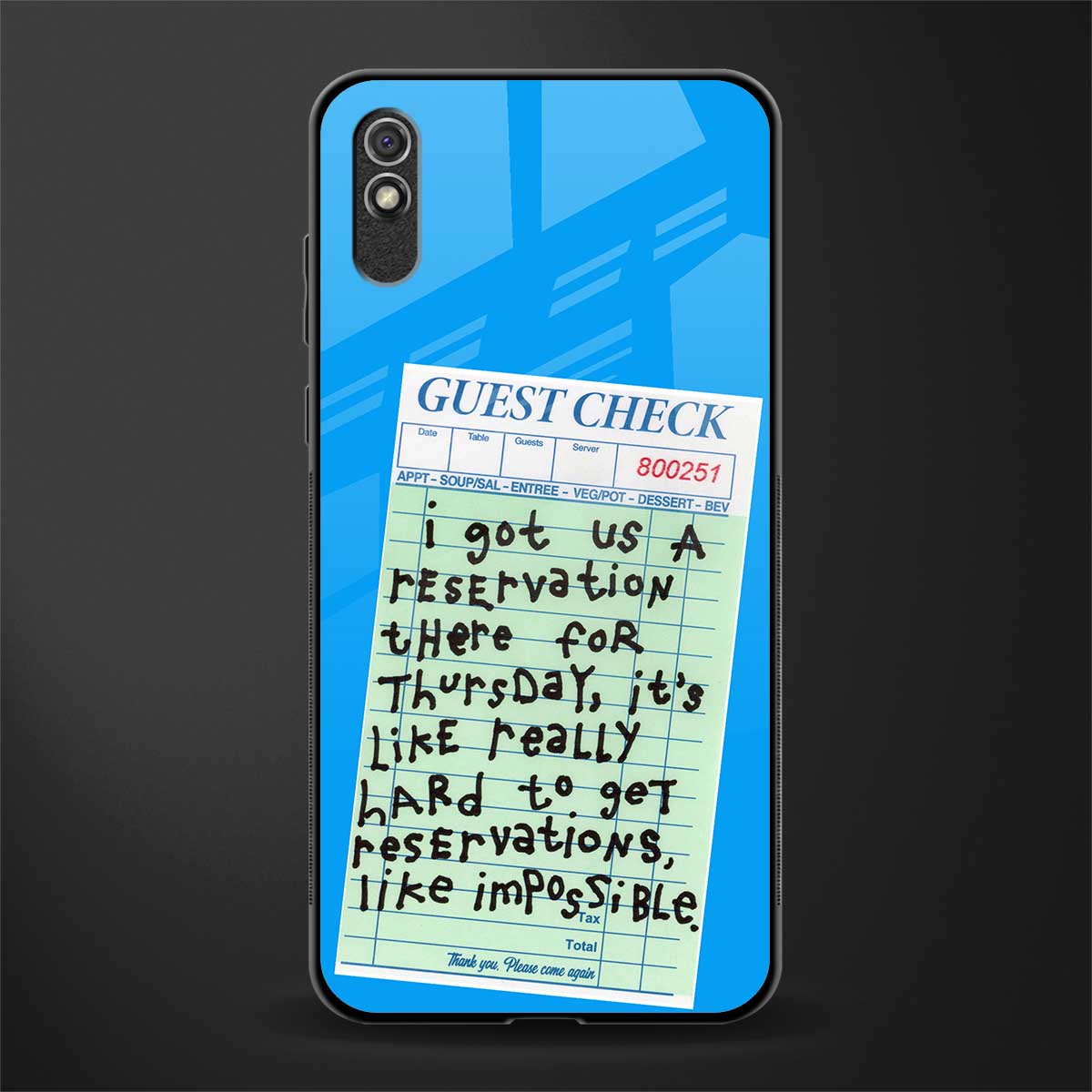 the reservation glass case for redmi 9a image