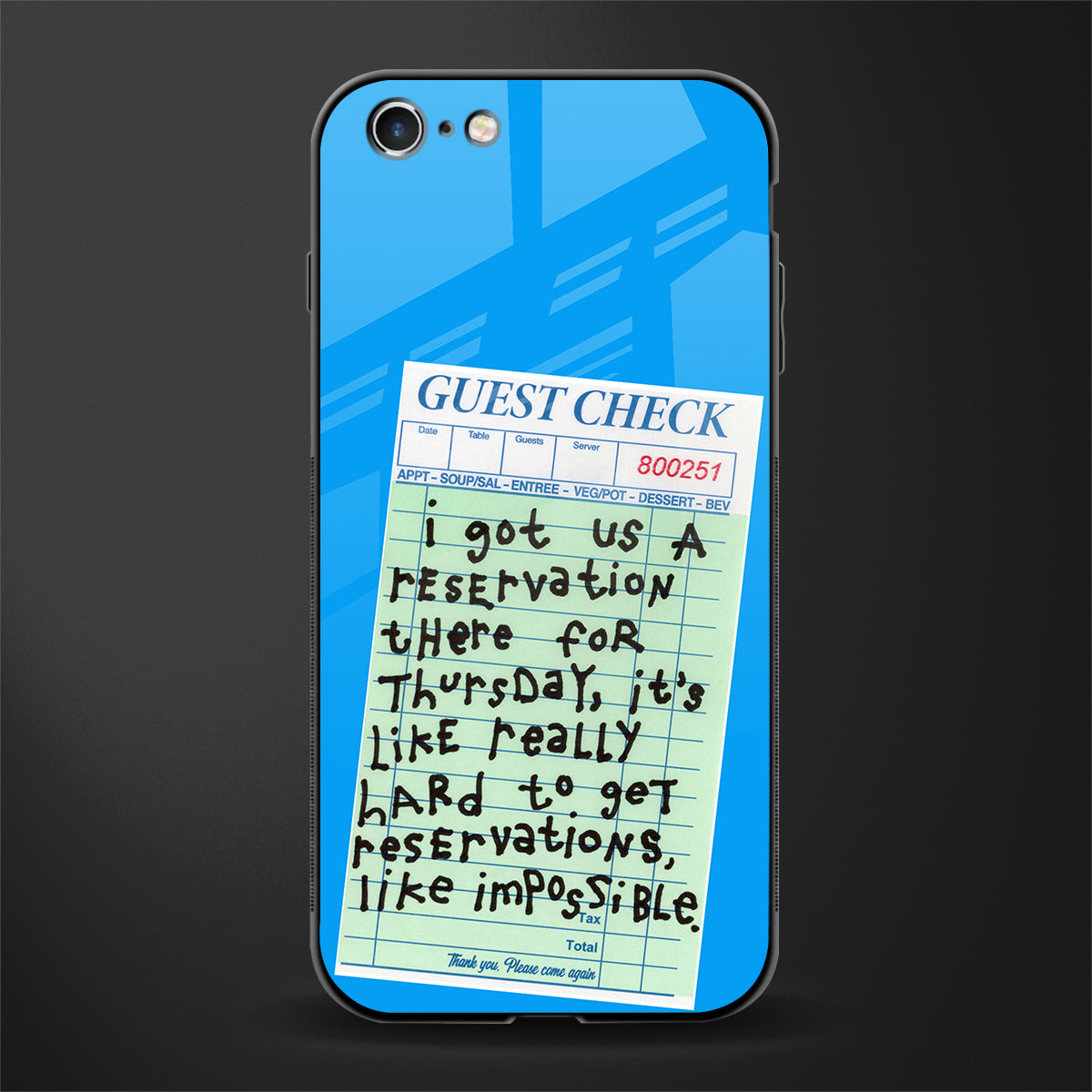 the reservation glass case for iphone 6 image