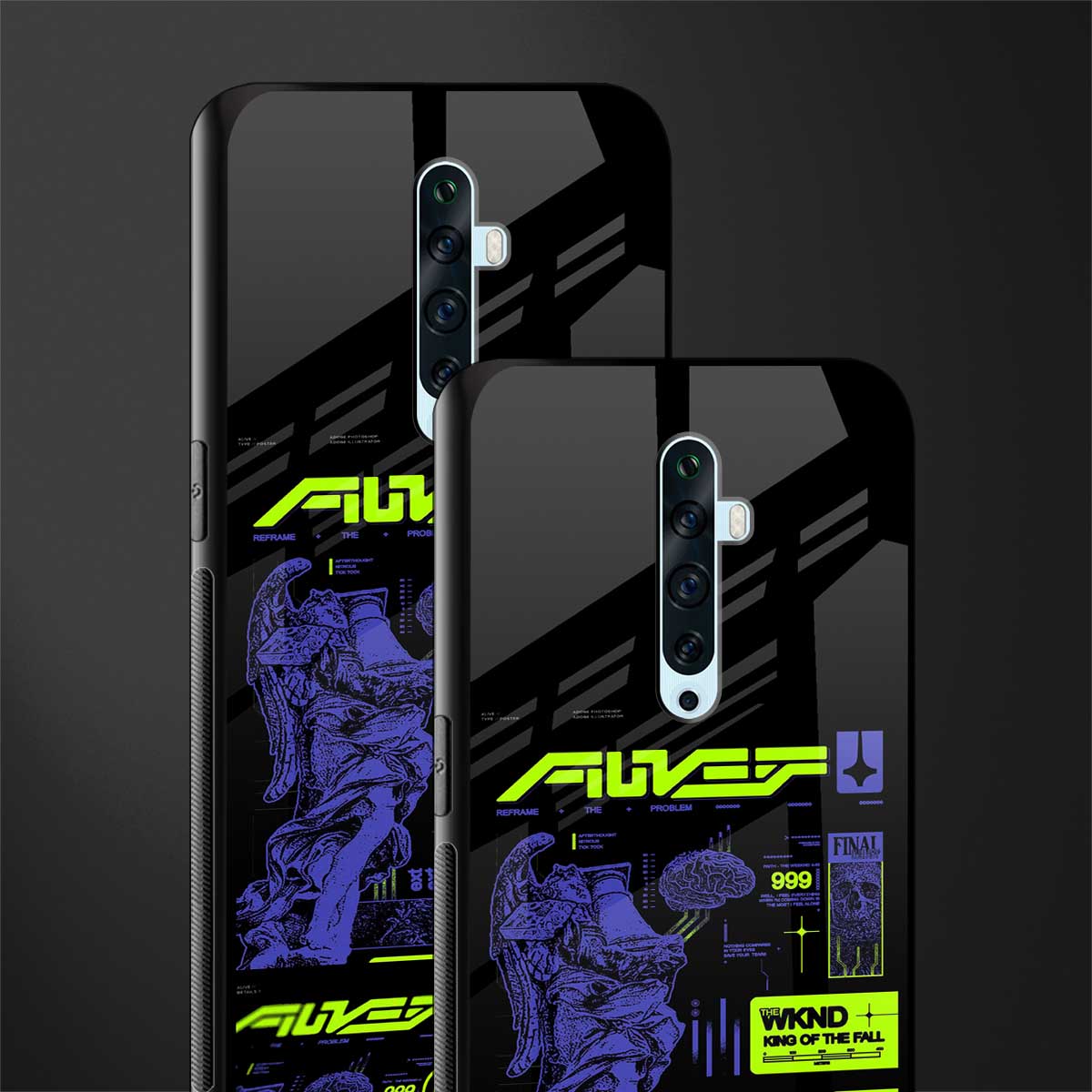 the weeknd glass case for oppo reno 2z image-2