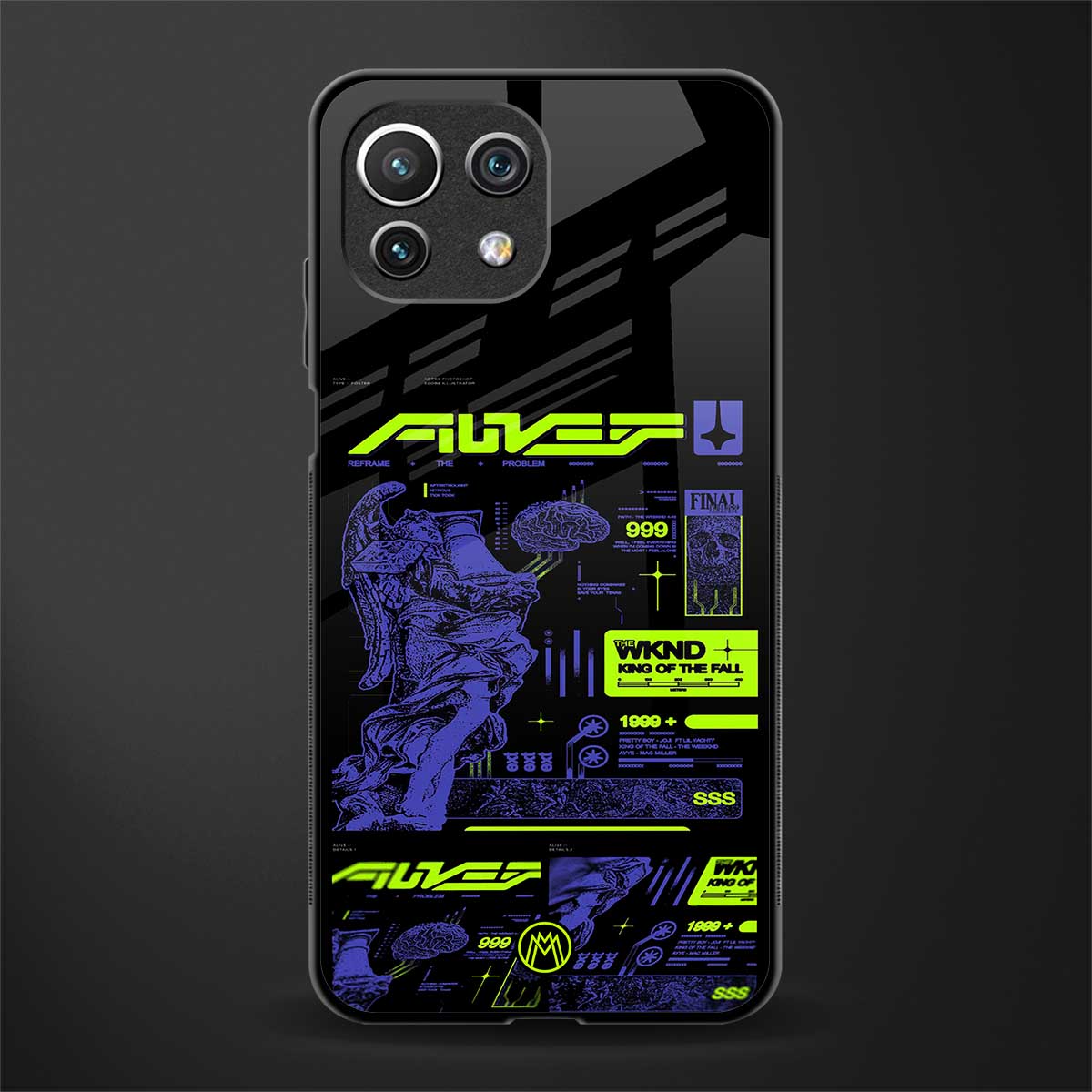 the weeknd glass case for mi 11 lite image