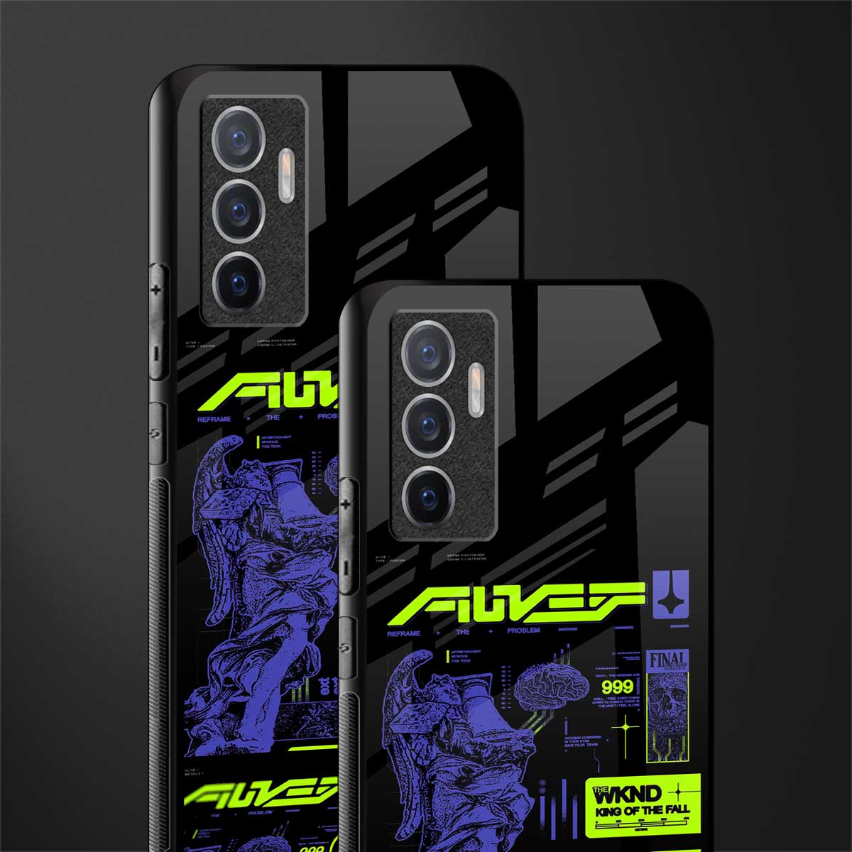 the weeknd glass case for vivo v23e image-2