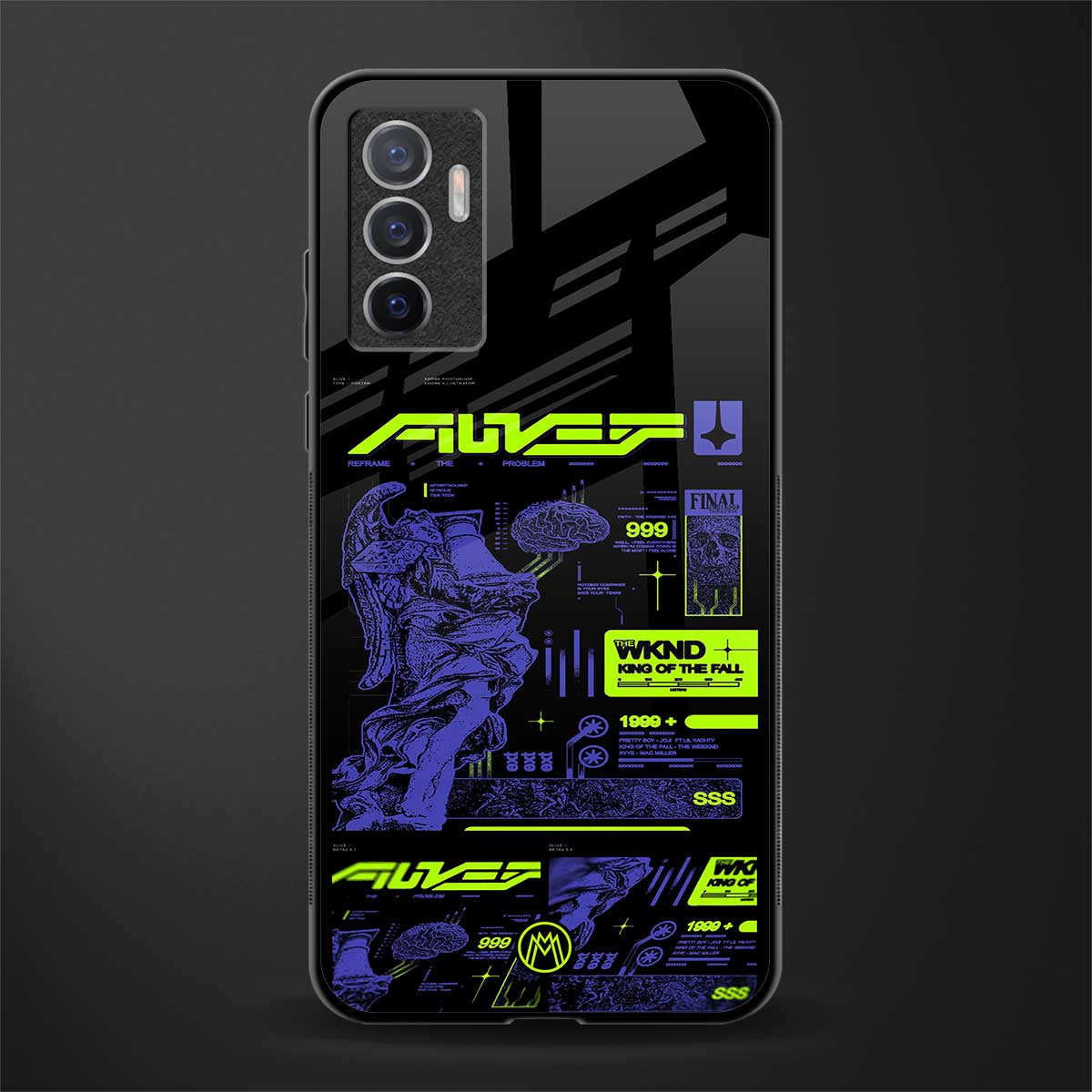 the weeknd glass case for vivo v23e image