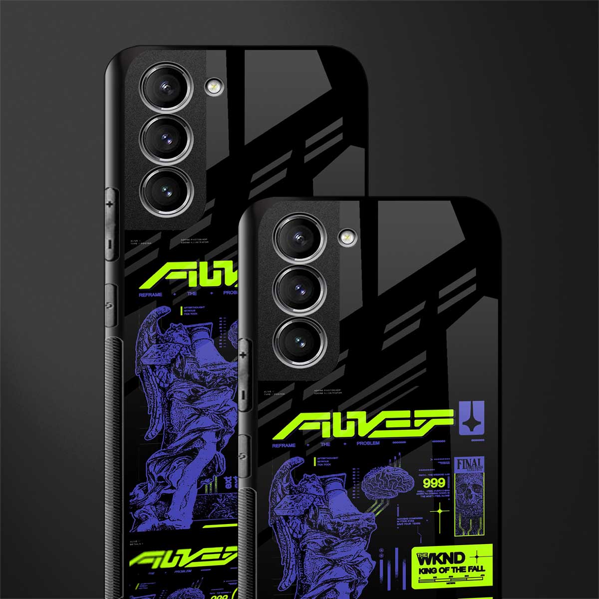the weeknd glass case for samsung galaxy s22 5g image-2