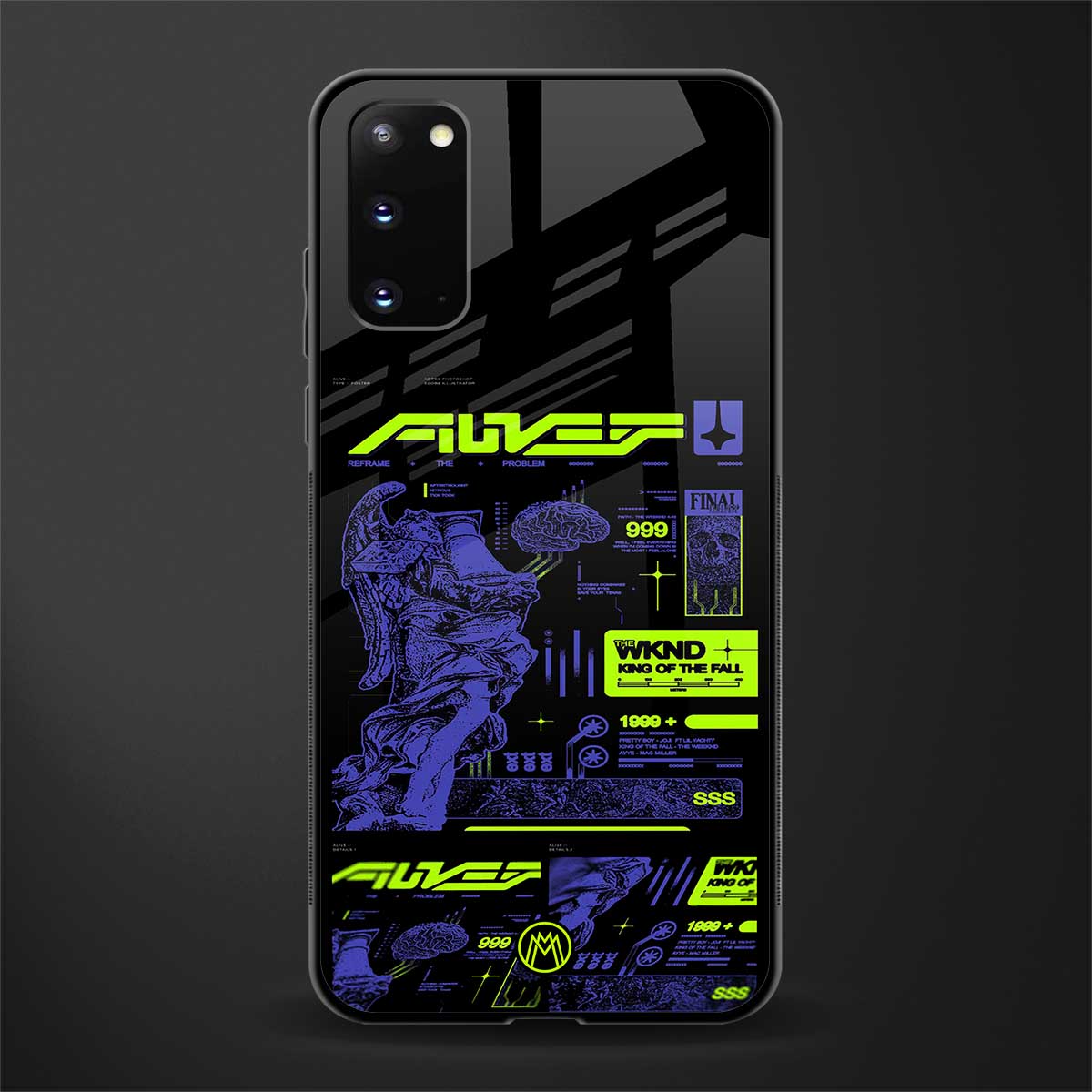 the weeknd glass case for samsung galaxy s20 image