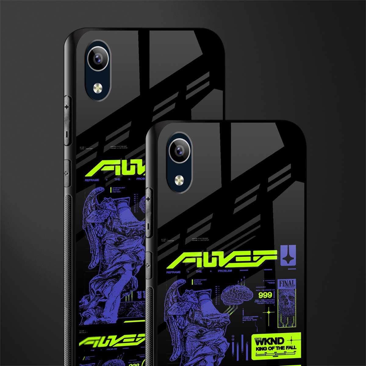 the weeknd glass case for vivo y91i image-2