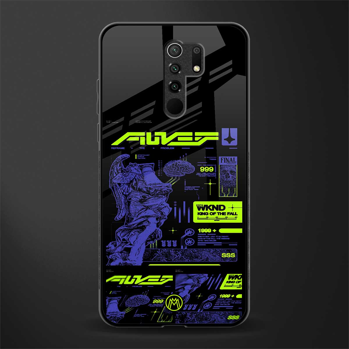 the weeknd glass case for poco m2 image