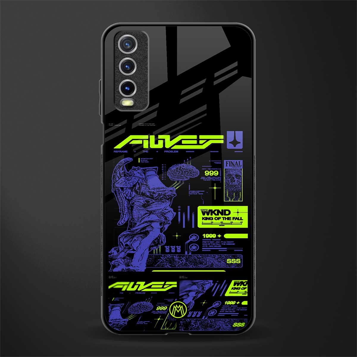 the weeknd glass case for vivo y20svivo y20avivo y20g image